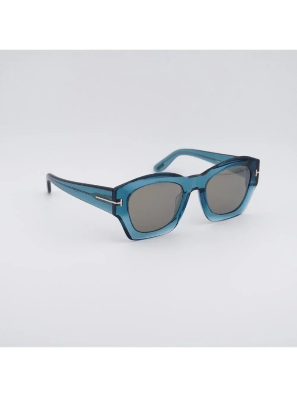 Tom Ford Guilliana FT1083 90L Sunglasses Shiny Blue Square Frame, Roviex Lenses